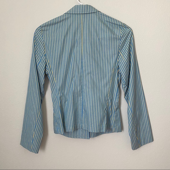 Express Studio Striped Wrap Blazer - Picture 2 of 7